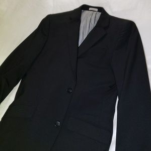 J. FERRAR black super slim suit jacket 38R